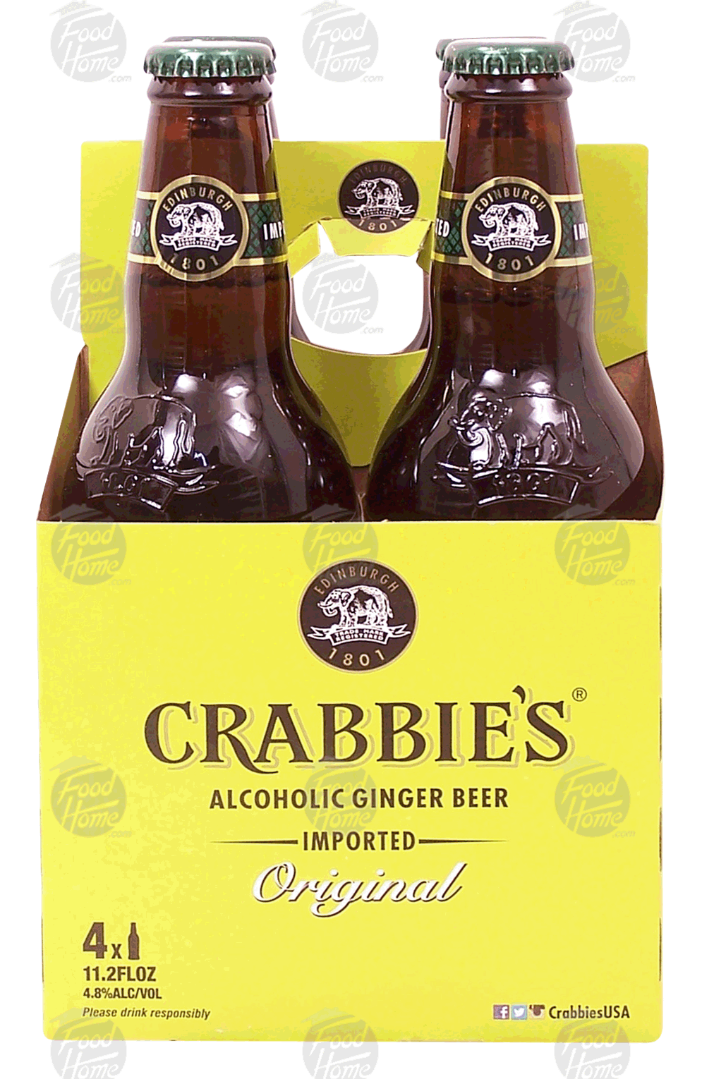 Crabbie's  alcoholic ginger beer, original, 11.2-fl. oz. Full-Size Picture